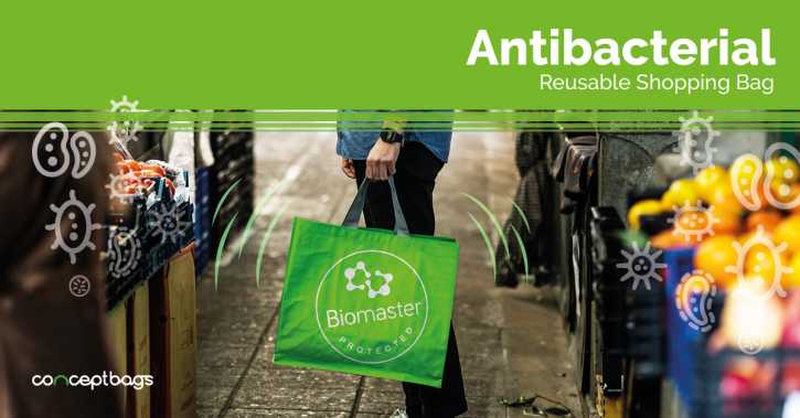 Antibacterial Reusable Shopping Bags